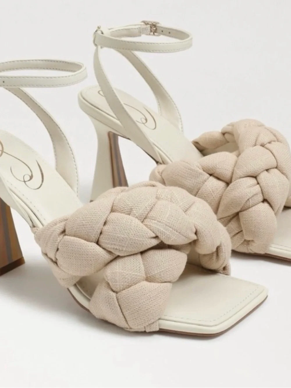 Braided Strap Women’s Sandals in Beige